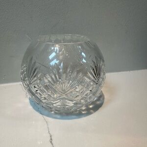 Vintage Crystal Glass Vase